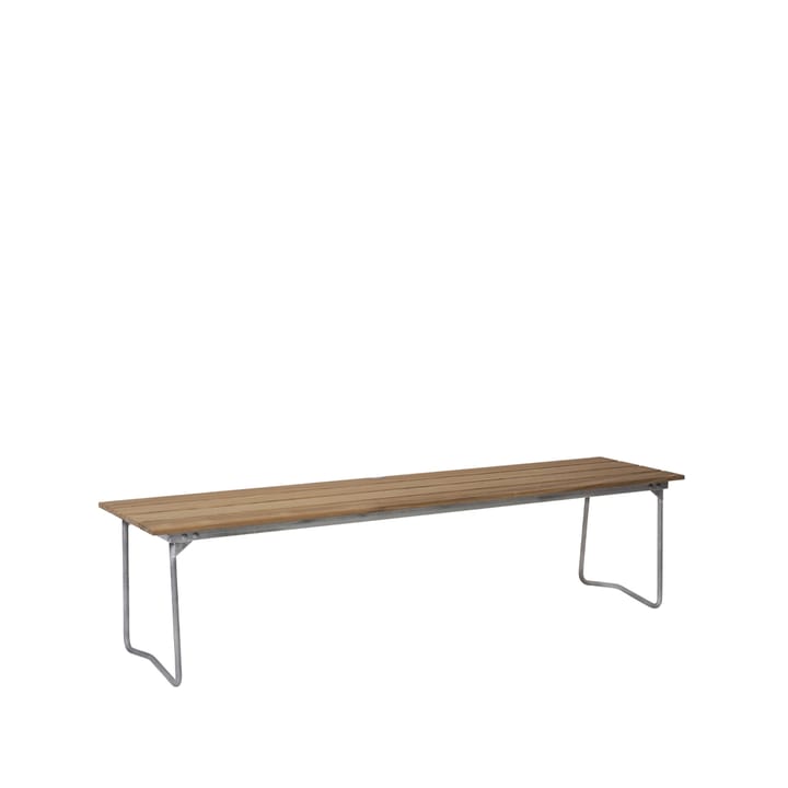 Bänk 9 bench - Oak oil-170 cm-hot-dip galvanized - Grythyttan Stålm�öbler